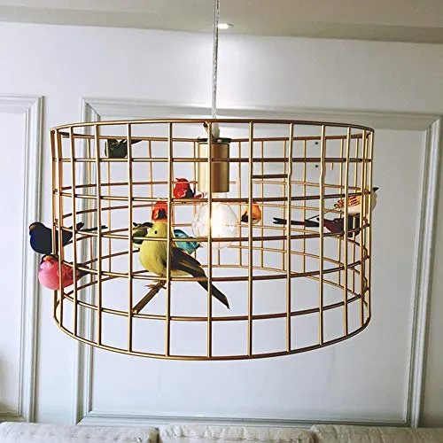 Lustre grande Suspension petite Volière diamètre 45cm