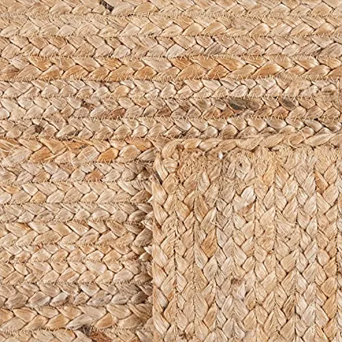 Paco Home Tapis De Salon Fibres Naturelles Artisanal Jute Chiné Motif Moderne Style Boho, Dimension:160x230 cm, Couleur:Naturelle 2