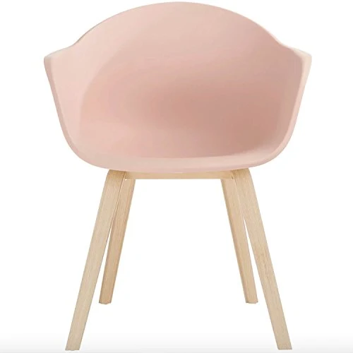 Damiware Romeo Ensemble de 2 | Chaises Tendance rétro | Chaises à Manger | Rose (Rose)