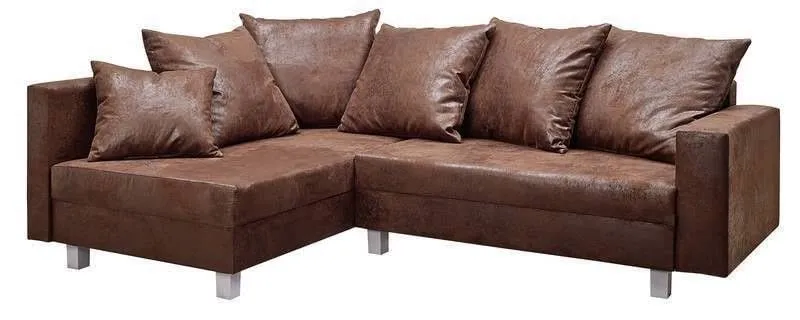 MASSIVMOEBEL24.DE Canapé d'angle (Marron) - Inspiration Vintage - Maia