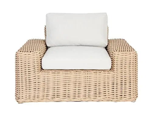 Vente-unique - Lot de 2 Fauteuil de Jardin en résine tressée - Obidos