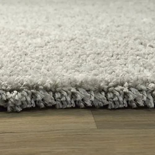 BALTA Tapis Berbère, Tapis de Salon Shaggy Style Ethnique, Grand Tapis 200x290 cm, Doux et Confortable, Facile d'entretien, Polypropylène épaisseur 30 mm, 200 x 290 cm, Gris - Blanc