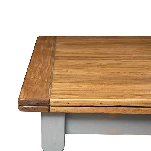 Biscottini Table a Manger Extensible 160x80x80 cm Made in Italy | Table Cuisine | Table Extensible Style Country | Table Salle a Manger Extensible