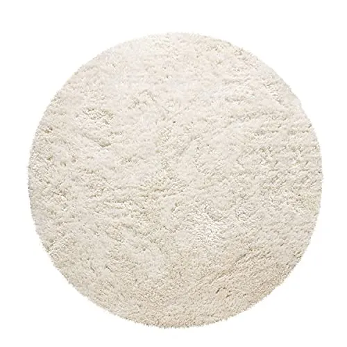 Paco Home Tapis Poils Hauts Moelleux Moderne Shaggy Style Flokati Confortable Uni Blanc, Dimension:200x290 cm