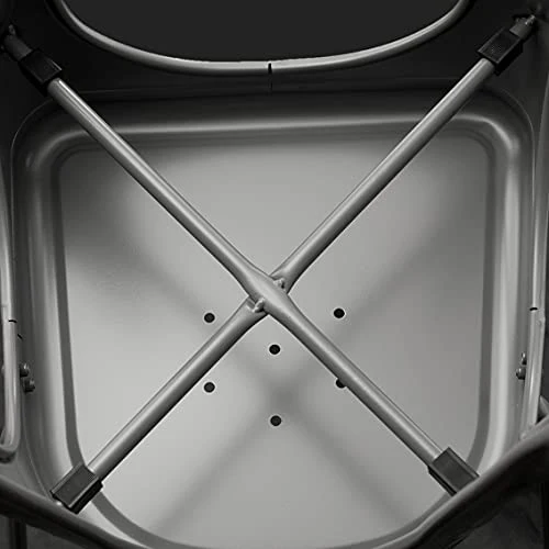 Amazon Basics Lot de 4 chaises de salle à manger en métal - Gris foncé
