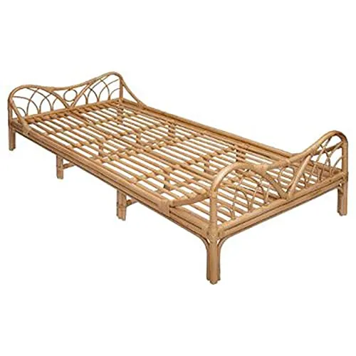 Paris Prix Atmosphera for Kids - Lit Enfant en Rotin Liberty 90x190cm Naturel