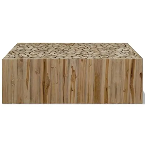 vidaXL Teck Authentique Table Basse 90x50x30 cm Table d'Appoint Meubles de Canapé