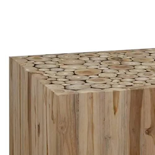 vidaXL Teck Authentique Table Basse 90x50x30 cm Table d'Appoint Meubles de Canapé