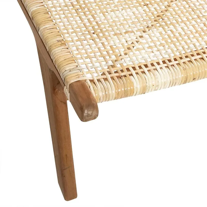 Fauteuil Timor - Teck & rotin - Atmosphera créateur d'intérieur