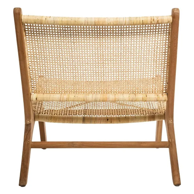 Fauteuil Timor - Teck & rotin - Atmosphera créateur d'intérieur