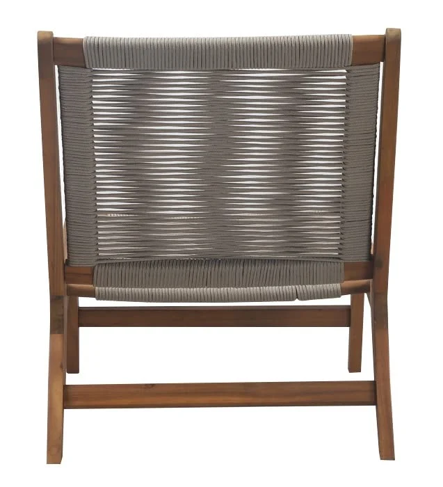 BEAU RIVAGE Avery Fauteuil Bas de Jardin, Bois, Naturel, 81 x 60 x 72 cm