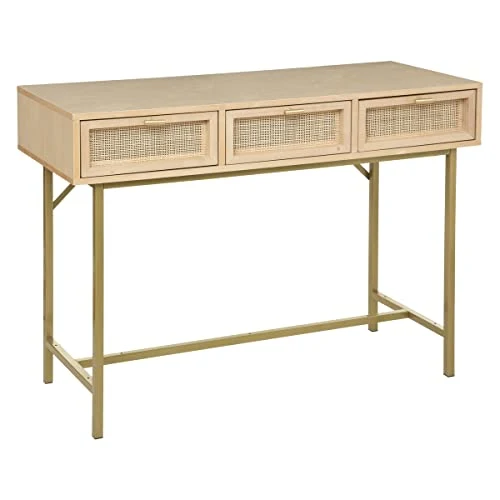 Console Rayo - cannage rotin - 3 tiroirs - Atmosphera créateur d'intérieur