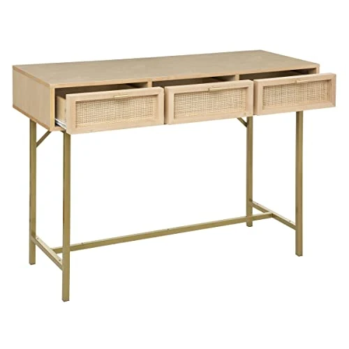 Console Rayo - cannage rotin - 3 tiroirs - Atmosphera créateur d'intérieur