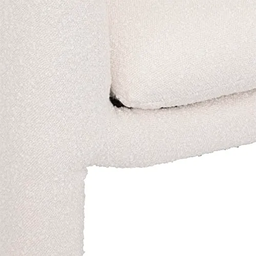 Fauteuil Kunjo - Bouclette - Blanc - Atmosphera créateur d'intérieur