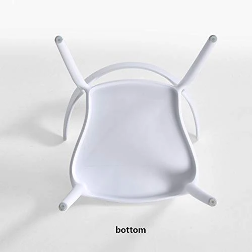 Bureau en Plastique Chaise Klaxon avec Dossier Dining Chair Hôtel Négociation Chaise D'extérieur Chaise De Loisirs, Stable Et Durable 4 Pack,Rouge