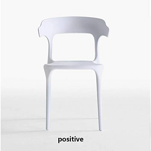 Bureau en Plastique Chaise Klaxon avec Dossier Dining Chair Hôtel Négociation Chaise D'extérieur Chaise De Loisirs, Stable Et Durable 4 Pack,Rouge
