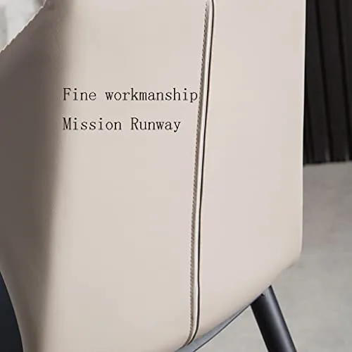Chaise latérale de cuisine en cuir PU pour salon, cuisine, comptoir de salon, chaise ergonomique, pieds en métal en acier carbone robuste (couleur : rouge)