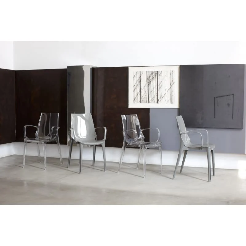 Baakal & ross Vanity - Chaise Translucide Scab Design avec accoudoirs