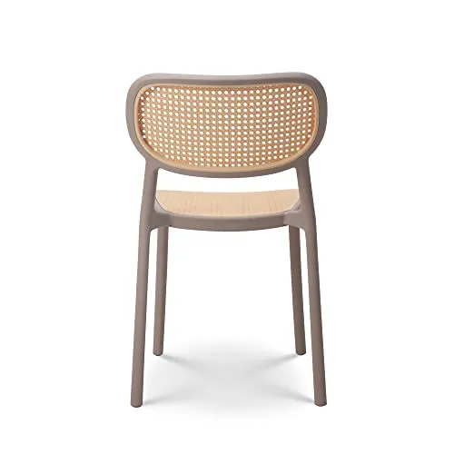 Kosmi - Chaise de Salle à Manger Beige Style Vintage
