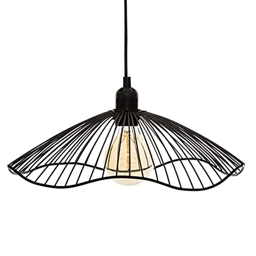 Atmosphera - Suspension en métal Filaire Noir D34 cm Galt