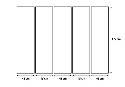 decomonkey | Paravent repliant XXL 225x172 cm | cloison pour séparer Une Piece | Impression sur Le Papier intissé 100% décoratif Opaque Foto en Bois avec Interieur Impression Mur de Pierre Gris