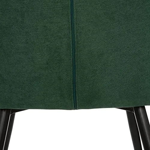 Fauteuil Visoca - Bois et métal - Vert cèdre - Atmosphera créateur d'intérieur