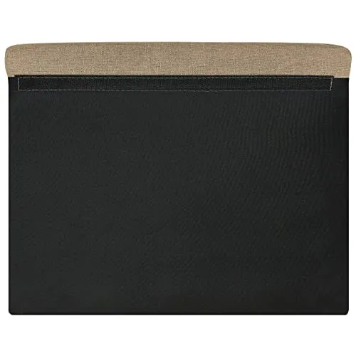 Beliani Canapé Fixe 3 Places Tapissé en Tissu Beige avec Clous Décoratifs pour Salon au Style Moderne
