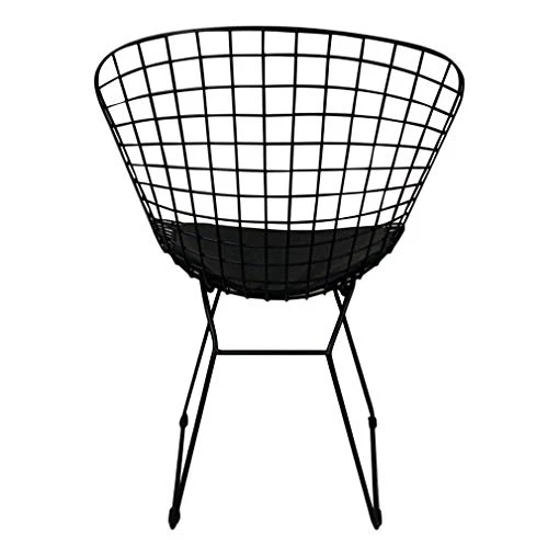 Moolo Fauteuil de Loisirs de Meubles de Bar dinant la Chaise avec l'appui arrière de Grillage en métal Creux pour la Cuisine à la Maison