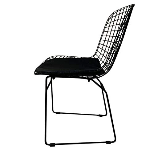 Moolo Fauteuil de Loisirs de Meubles de Bar dinant la Chaise avec l'appui arrière de Grillage en métal Creux pour la Cuisine à la Maison