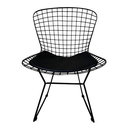 Moolo Fauteuil de Loisirs de Meubles de Bar dinant la Chaise avec l'appui arrière de Grillage en métal Creux pour la Cuisine à la Maison