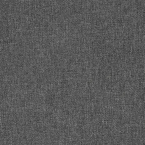 Lit à plate-forme rembourrée et cousue au diamant capitonné 35 cm Shalini ZINUS | Support à lattes en bois | Facile à monter | 160 x 200 cm | Gris foncé