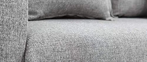 Miliboo Canapé scandinave 3 Places en Tissu Gris et Bois Clair Kate