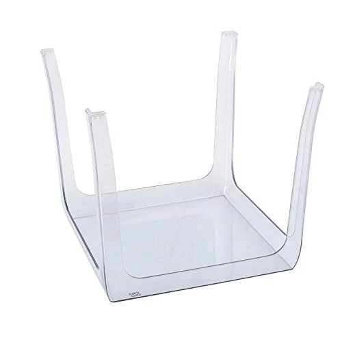 Damiware Spirit Table d'Appoint Table Basse | Acrylique Ghost | 39,5 x 39,5 cm | Transparent | Meuble d’appoint | Table Basse Salon | Table Basse plexi Transparent