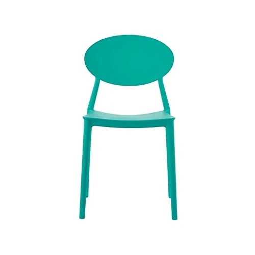 MEGA lot de 4 chaises en PP empilable 48x48x81cm VERT