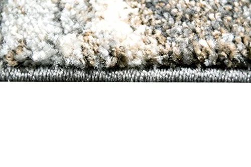 Designer Tapis Zone Tapis Contemporain Optique Mur de Pierre Tapis de Style Baroque dans Brown Beige Gris Heather Cream Größe 160x230 cm