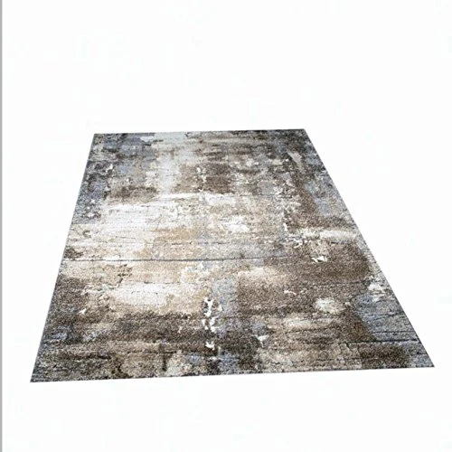 Designer Tapis Zone Tapis Contemporain Optique Mur de Pierre Tapis de Style Baroque dans Brown Beige Gris Heather Cream Größe 160x230 cm