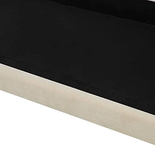 Beliani - Canapé 3 Places - Eike - Velours, Beige