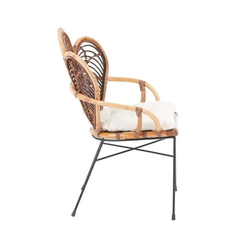 PACIFIC linea Fauteuil LOIC - Rotin/Métal