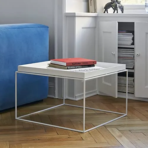HAY Table d'appoint, Acier, Blanc, 60 cm