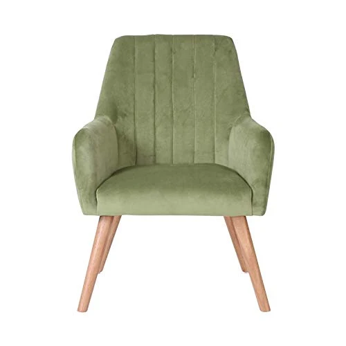 Prague Fauteuil en Velours Vert