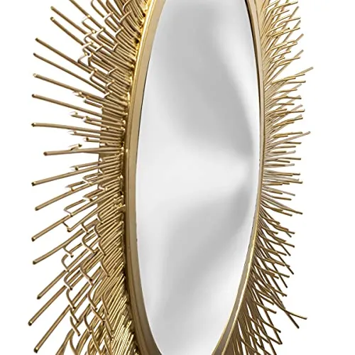 Atmosphera - Miroir Soleil en Métal Doré D58