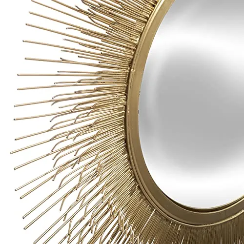 Atmosphera - Miroir Soleil en Métal Doré D58