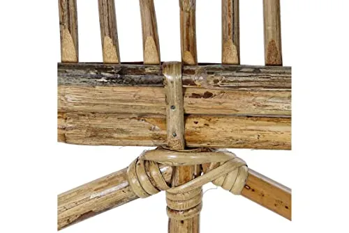 Item Ventemeublesonline TÊTE DE LIT en ROTIN Naturel 178X4X128, Blanc