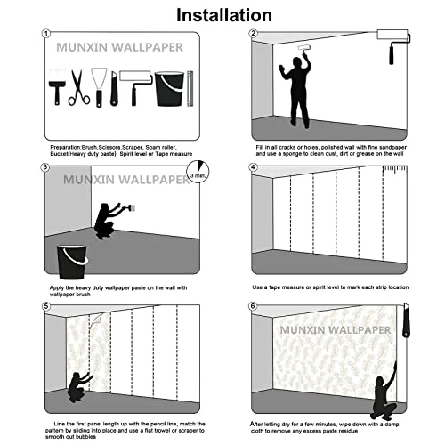 MUNXIN WALLPAPER Papier Peint Panoramique 3D Forêt En Noir Et Blanc Jungle Peinte À La Main Moderne Papier Peint 3D Intissé Décoration Murale
