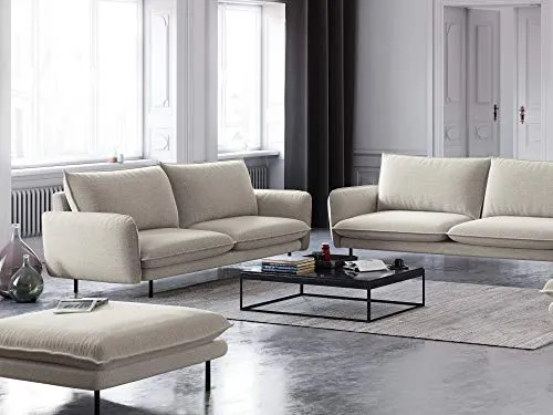 Canapé, Vienna, 2 Places, Beige Clair, 160x92x95