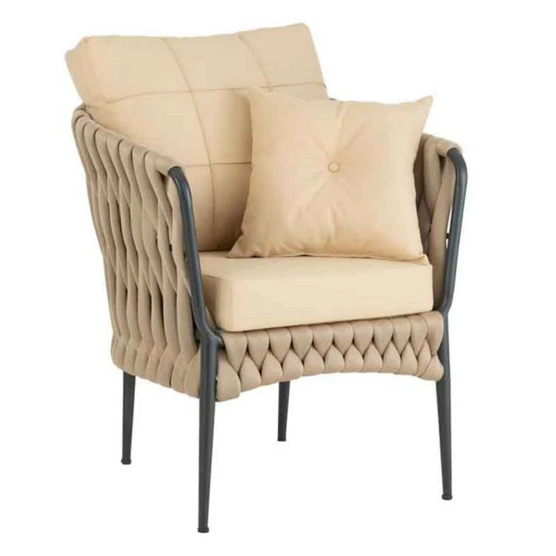 Paris Prix - Fauteuil Lounge Design pipano 78cm Beige