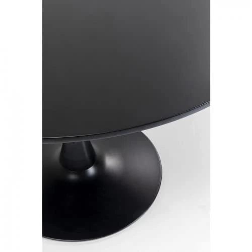 Kare Table Schickeria Noir Ø110 canapé, Bois partiel et MDF, 74x110x110cm