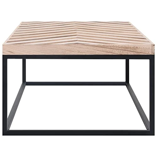 Table basse moderne, table de salon, table centrale en bois massif, élégante rectangulaire pour salon, bureau à domicile