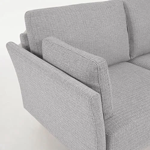 Kave Home - Canapé Gilma 2 Places Gris Clair avec Pieds Finition Naturelle 170 cm