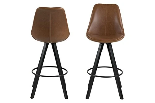 Marque Amazon - Movian Arendsee - Lot de 2 tabourets de bar, 55 x 48,5 x 111,5 cm, Marron